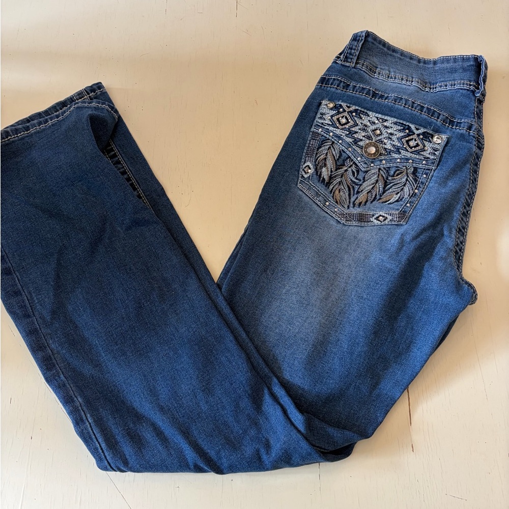 Gemma Rae Flare Boot Cut Jeans Juniors 11 Denim Rodeo